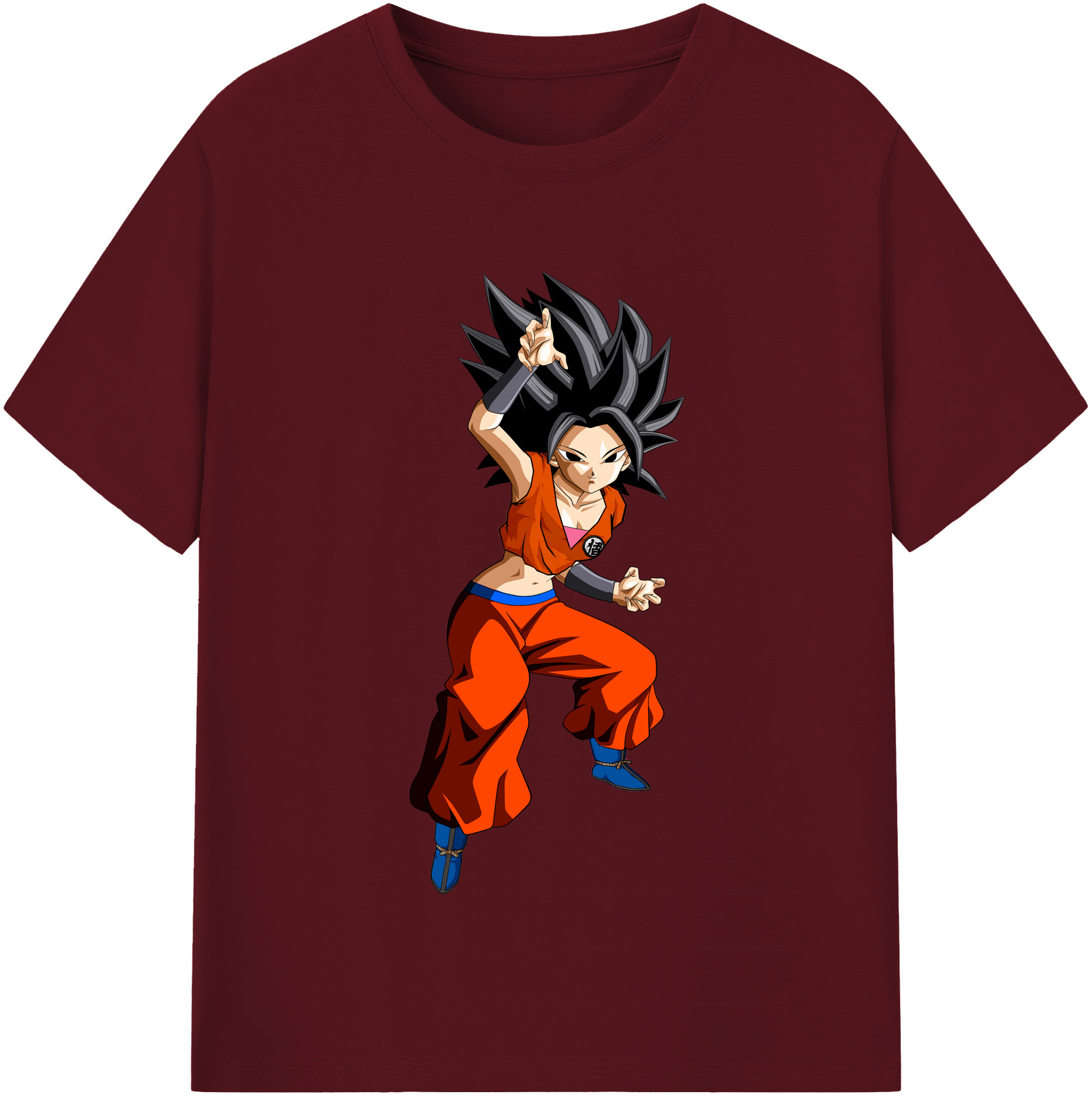（画像用） ドラゴンボール カリフラ DRAGON BALL Caulifla 綿100％半袖Tシャツ（フロントプリント）